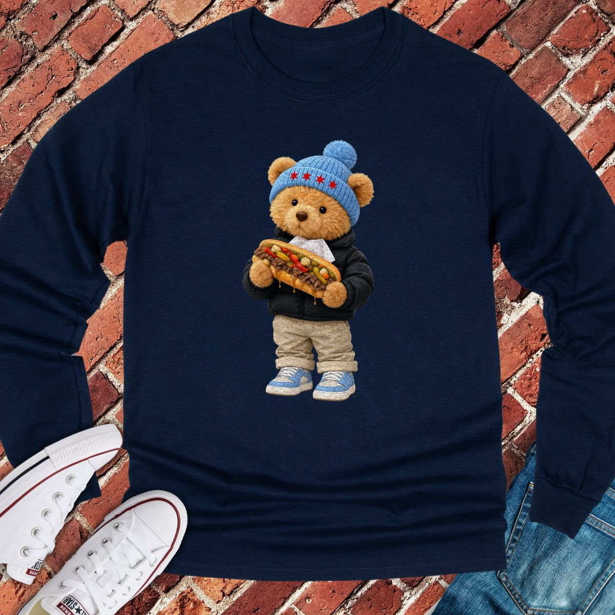 Beef Teddy Long Sleeve - Navy