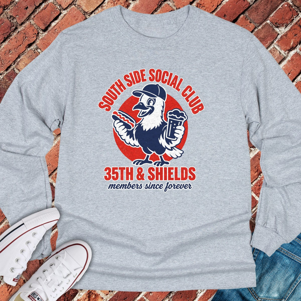 Shields Social Long Sleeve - Sport Grey