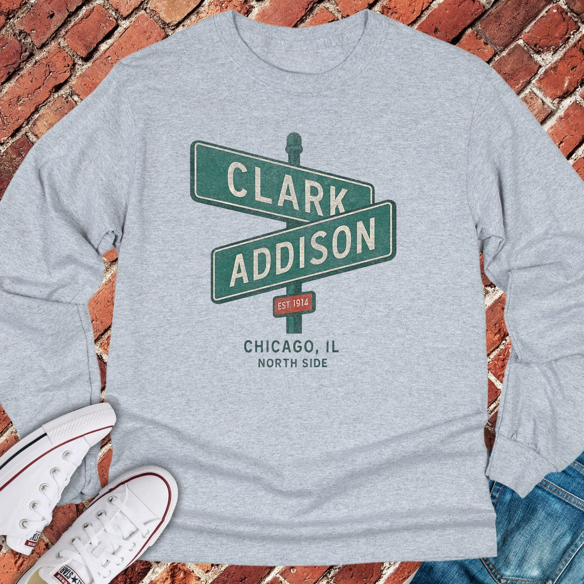 Clark And Addison Long Sleeve - Sport Grey