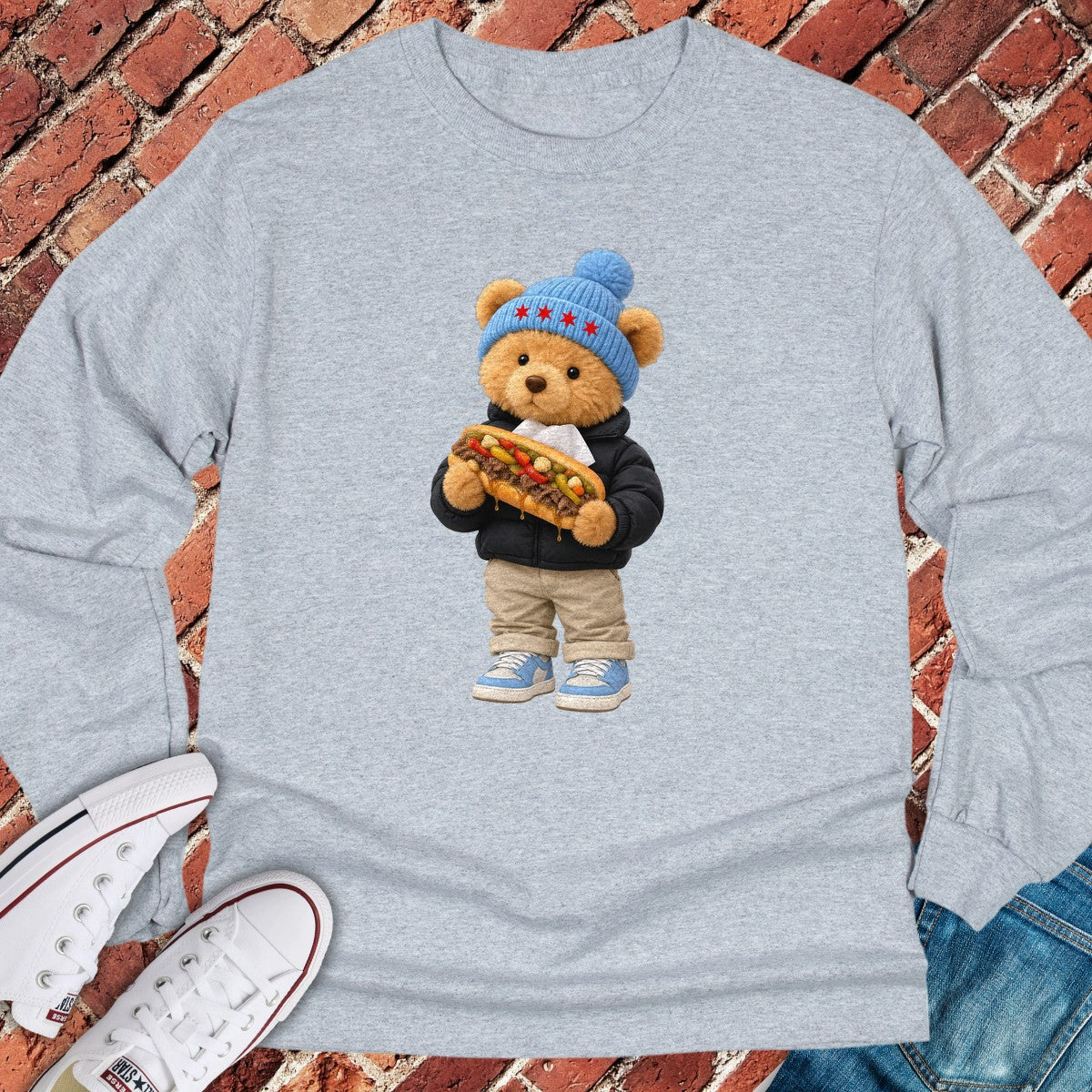 Beef Teddy Long Sleeve - Sport Grey