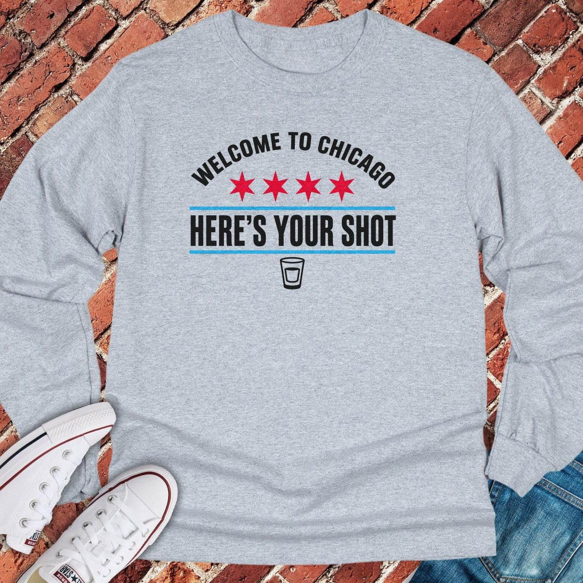 Welcome Shot Long Sleeve - Sport Grey