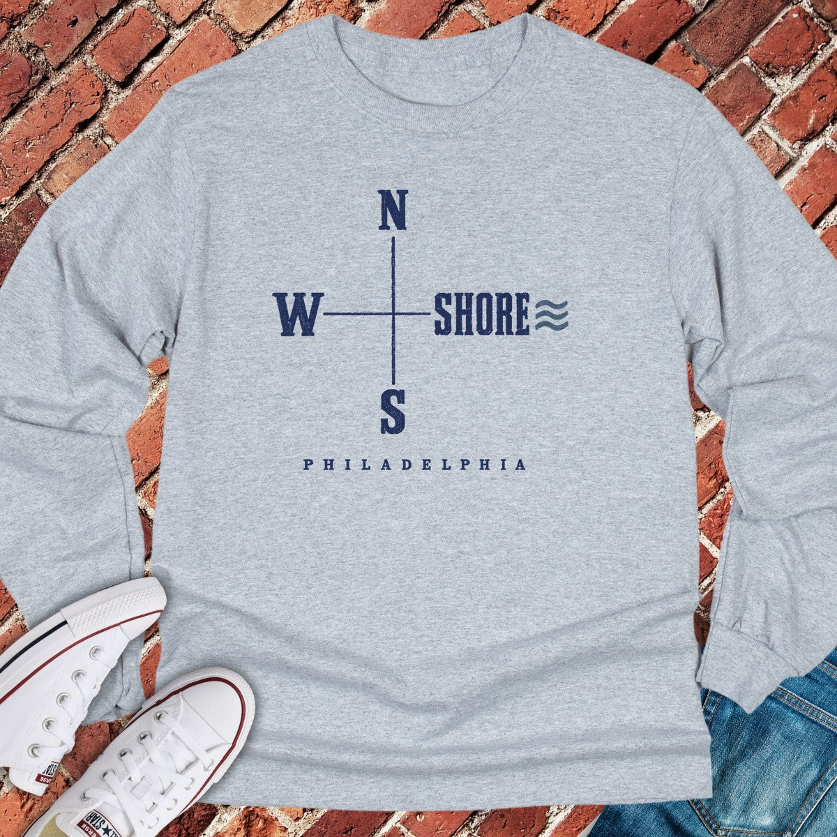 Shore Compass Long Sleeve - Sport Grey