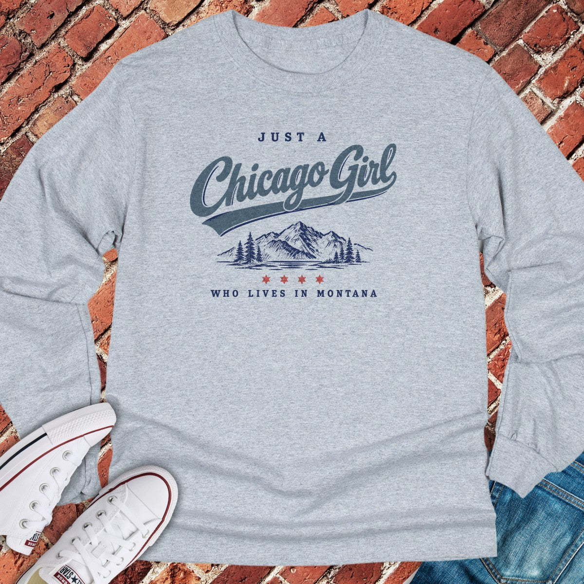 Montana Girl Long Sleeve - Sport Grey