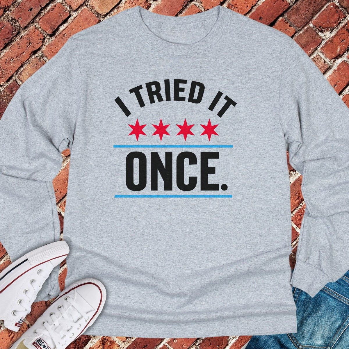 Tried Once Long Sleeve - Sport Grey