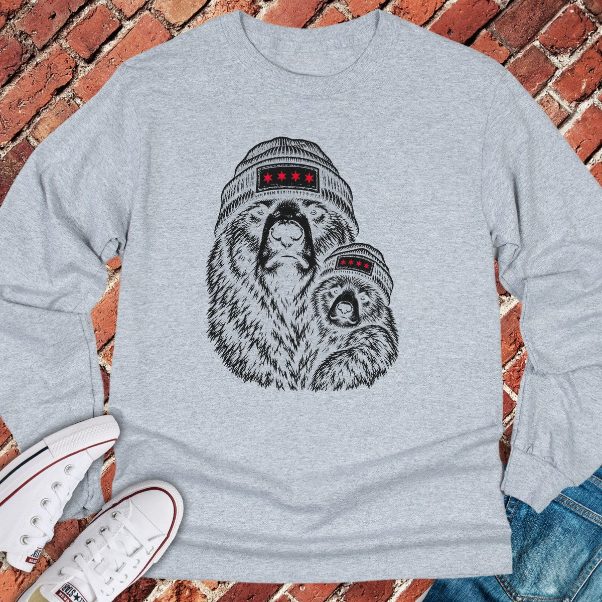 Mama Cub Long Sleeve - Sport Grey