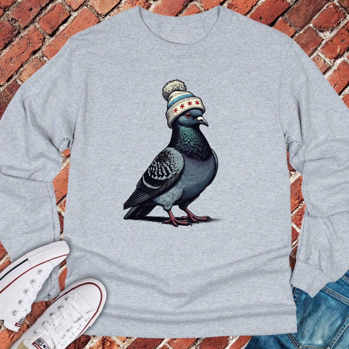 Beanie Pigeon Long Sleeve - Sport Grey