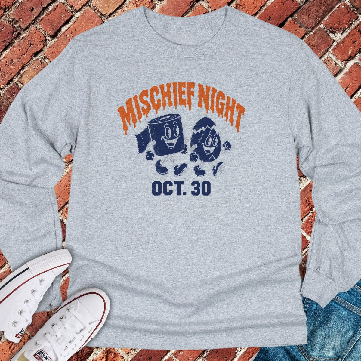 Mischief Night Long Sleeve - Sport Grey