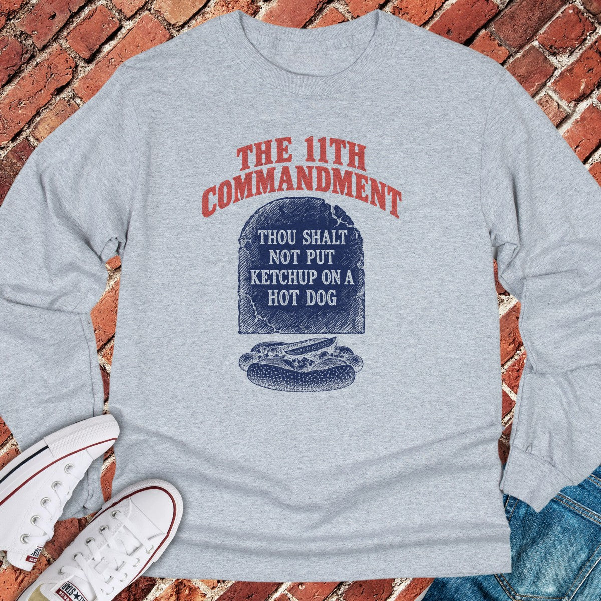 Eleventh Commandment Long Sleeve - Sport Grey