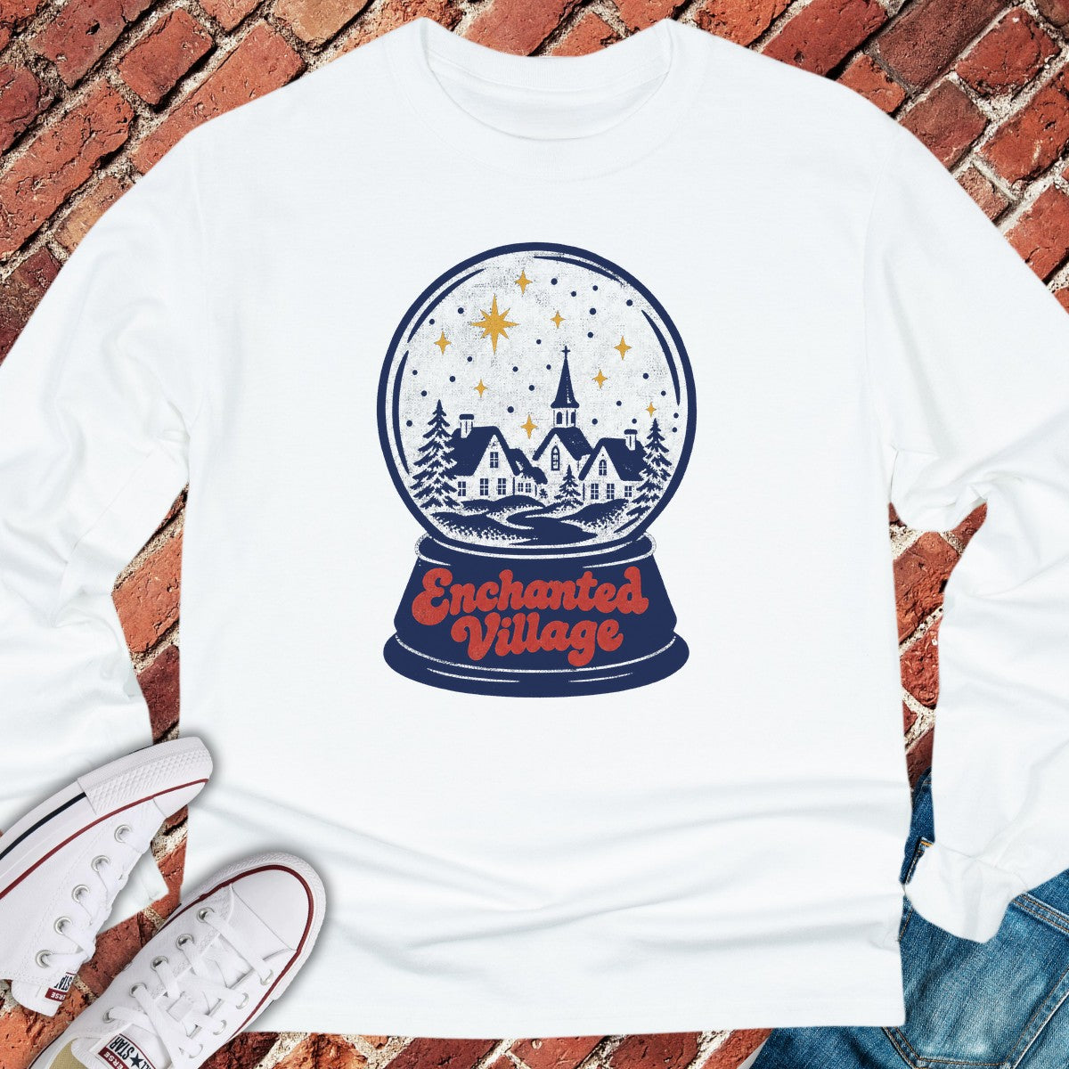 Enchanted Village Long Sleeve - White
