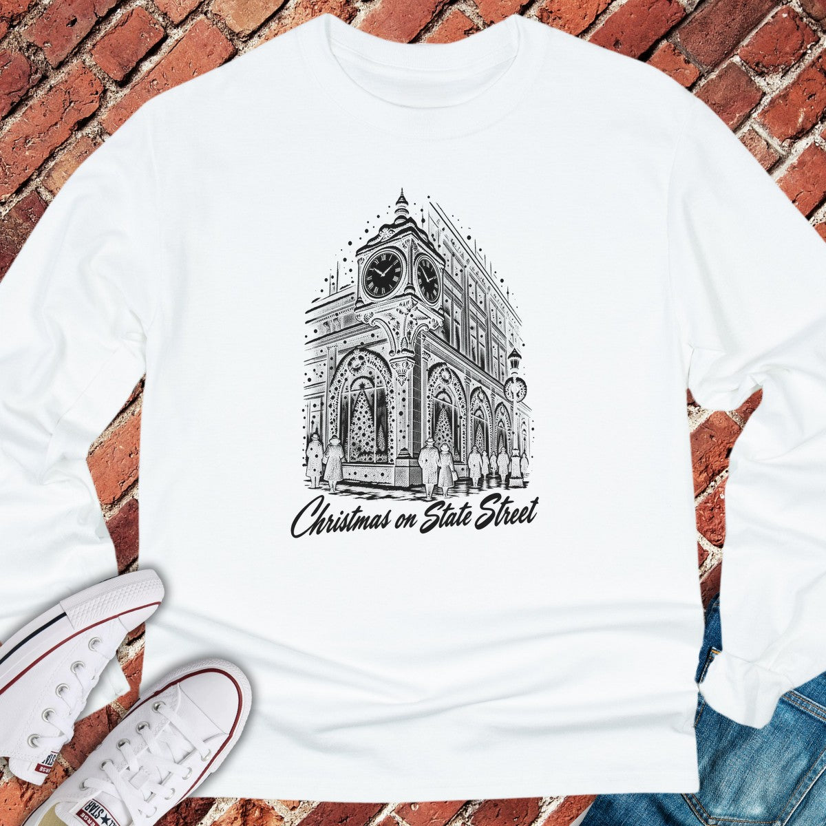 State Street Long Sleeve - White