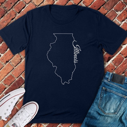 Minimalist Illinois State T-Shirt