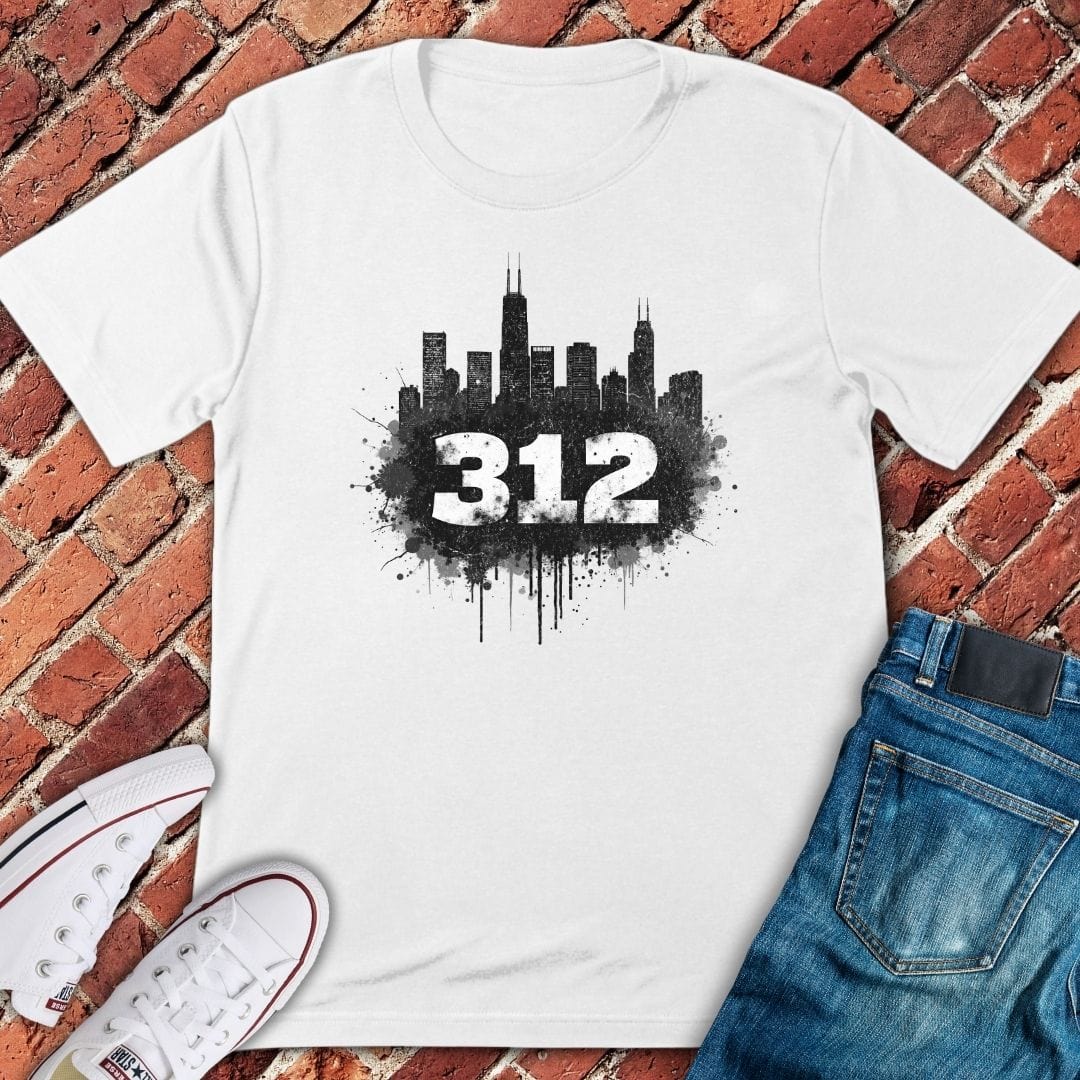 Area Code Splatter T-Shirt