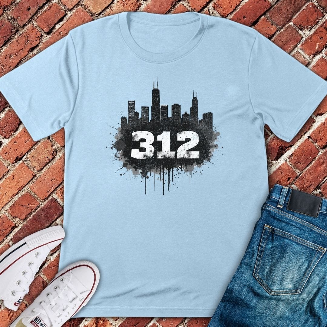 Area Code Splatter T-Shirt