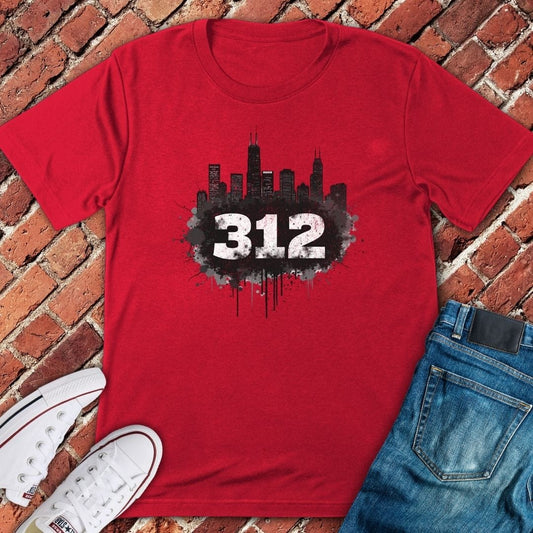Area Code Splatter T-Shirt