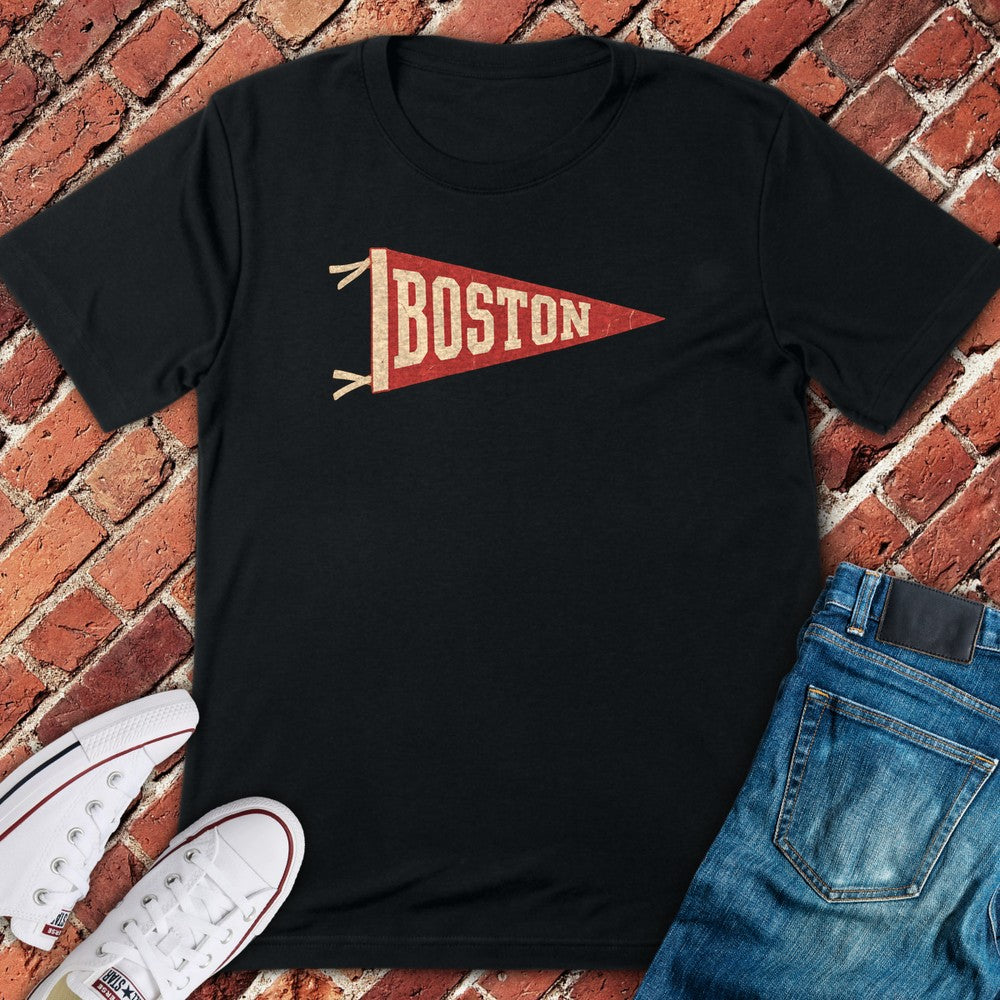 Boston Pennant T-Shirt - Black