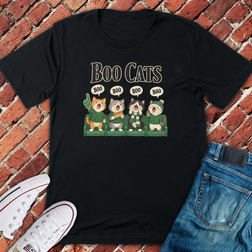 Boo Cats T-Shirt - Black
