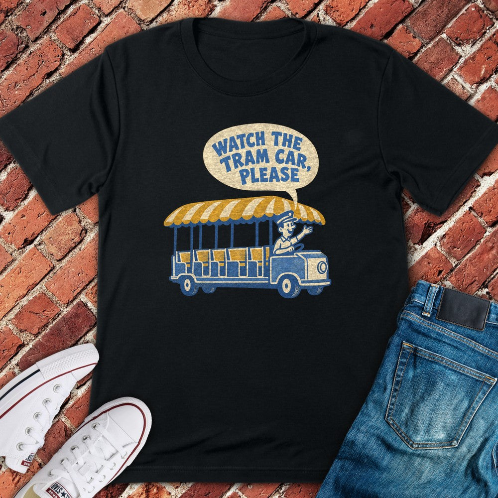 Tram Car T-Shirt - Black
