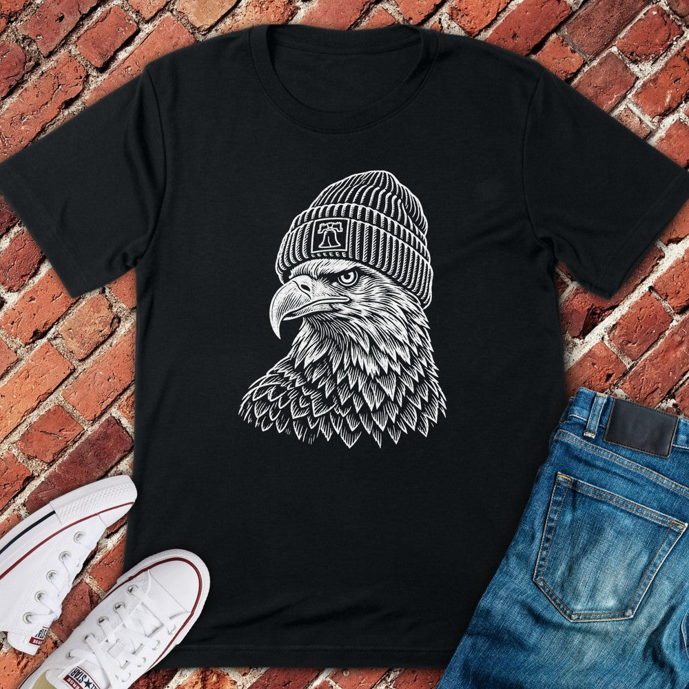 Beanie Eagle T-Shirt - Black
