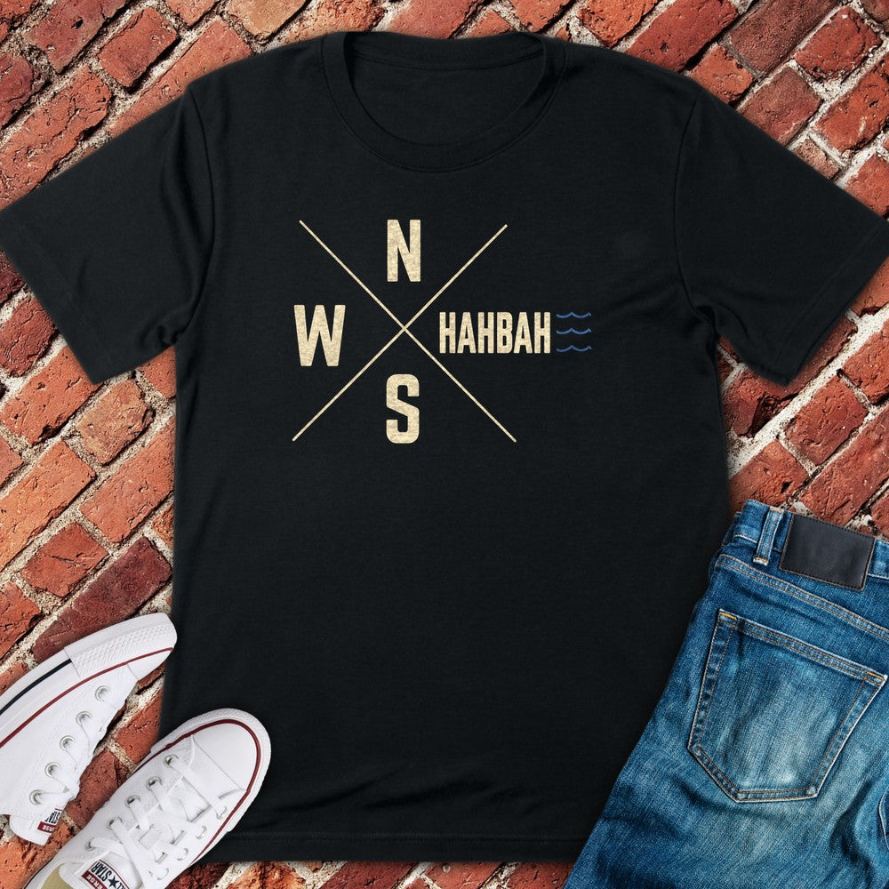 Hahbah Compass T-Shirt - Black