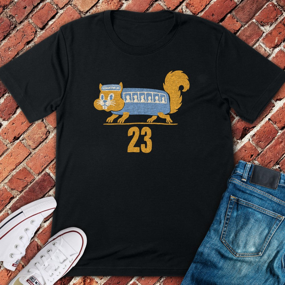 Germantown Squirrel T-Shirt - Black