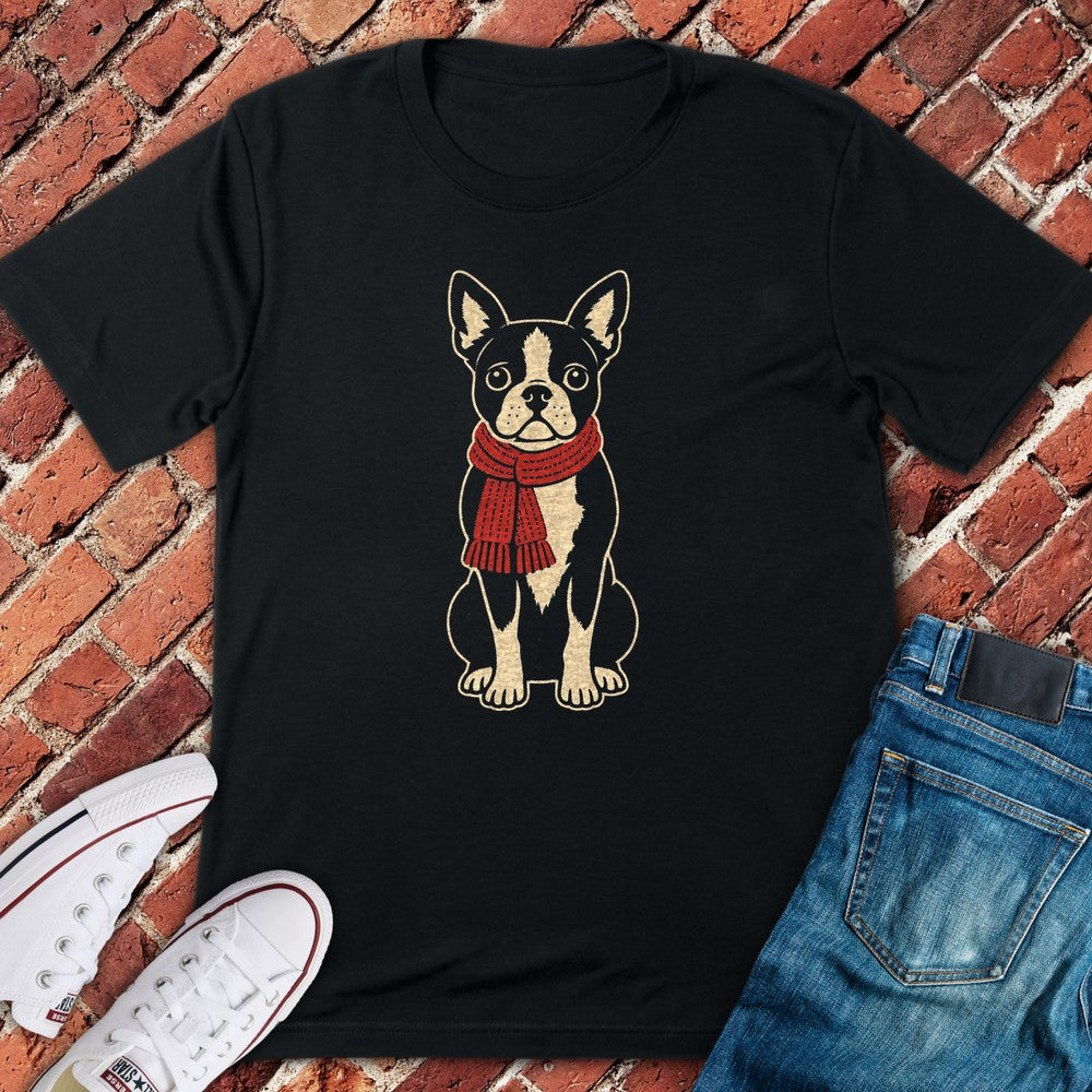 Scarf Terrier T-Shirt - Black