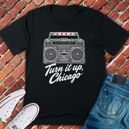 Chicago Boombox T-Shirt - Black