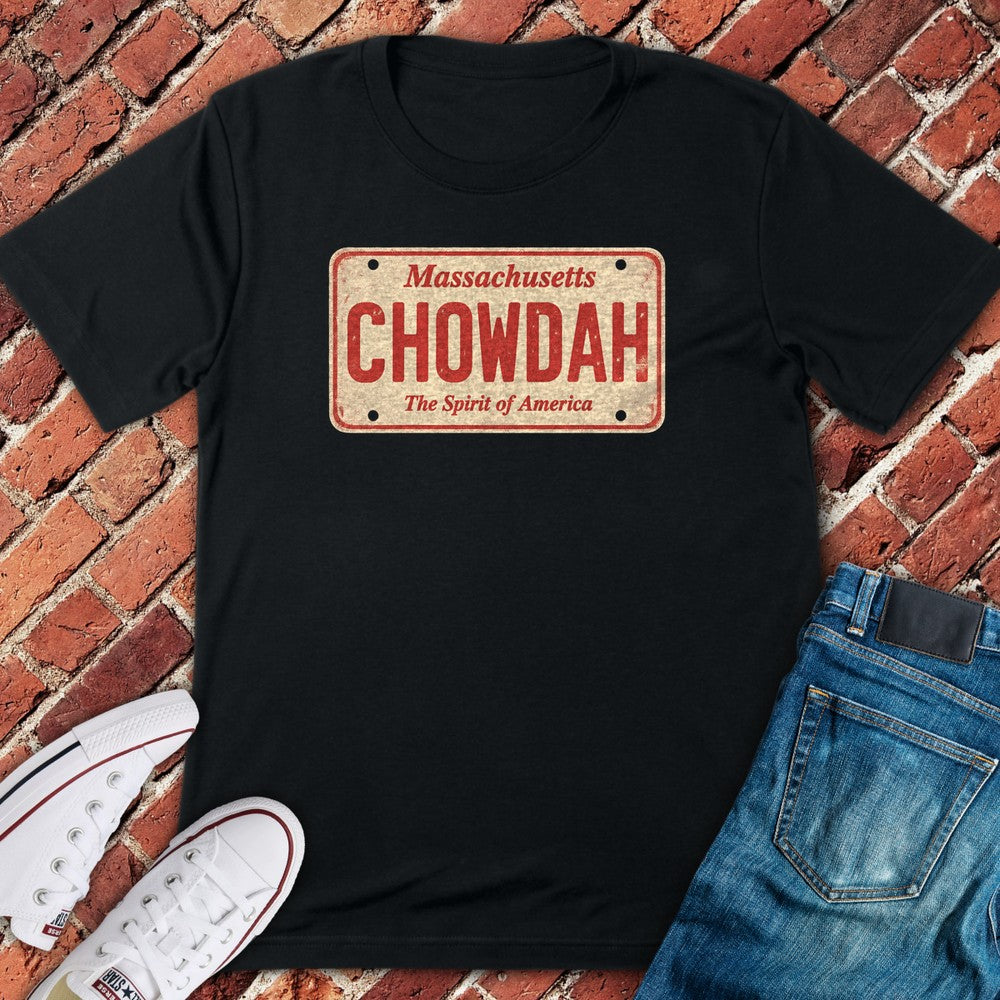 Chowdah Plate T-Shirt - Black