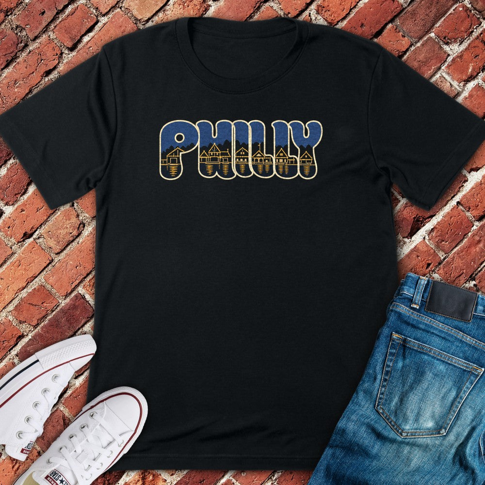 Boathouse Letters T-Shirt - Black