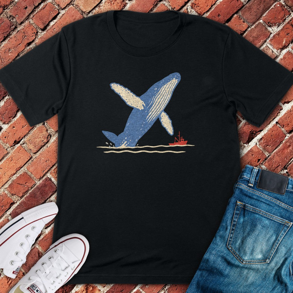 Whale Watch T-Shirt - Black