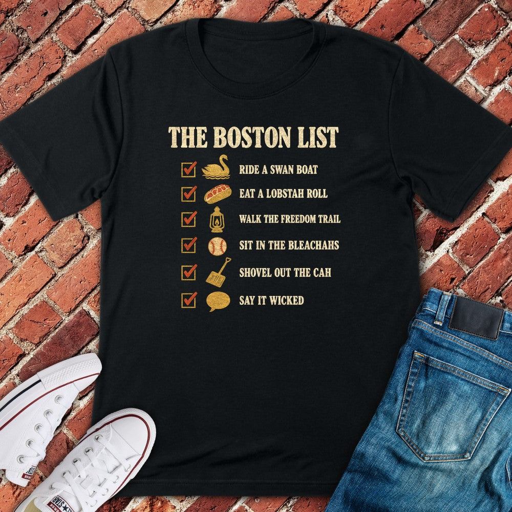 Bucket List T-Shirt - Black