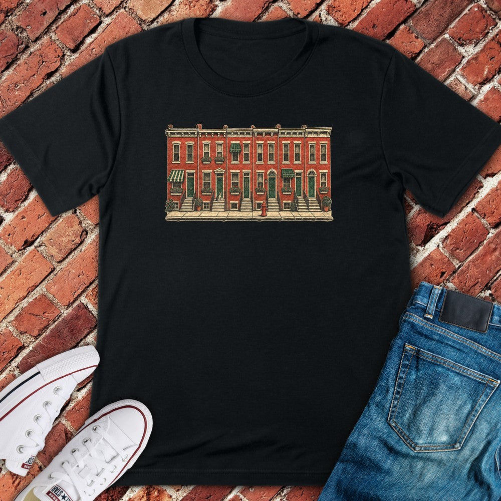 Rowhome Block T-Shirt - Black