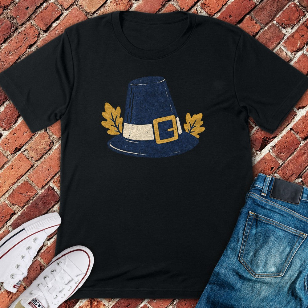 Pilgrim Hat T-Shirt - Black