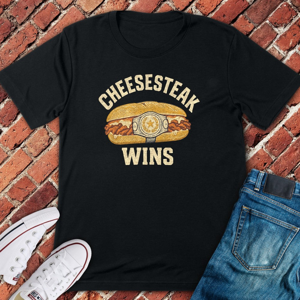Cheesesteak Wins T-Shirt - Black