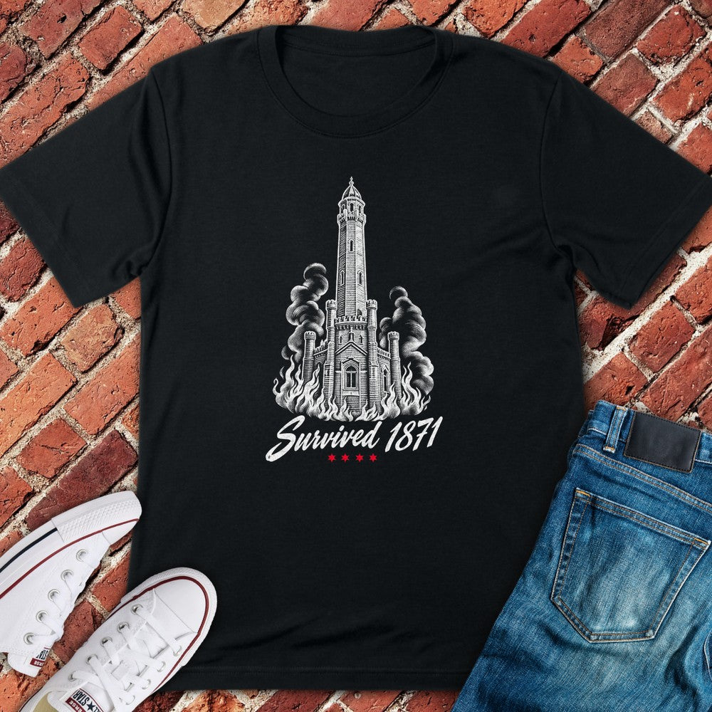 Survived 1871 T-Shirt - Black