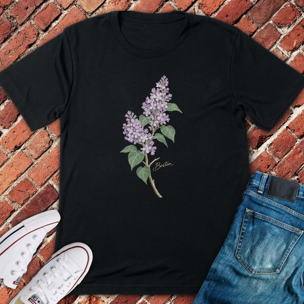Lilac Sunday T-Shirt - Black