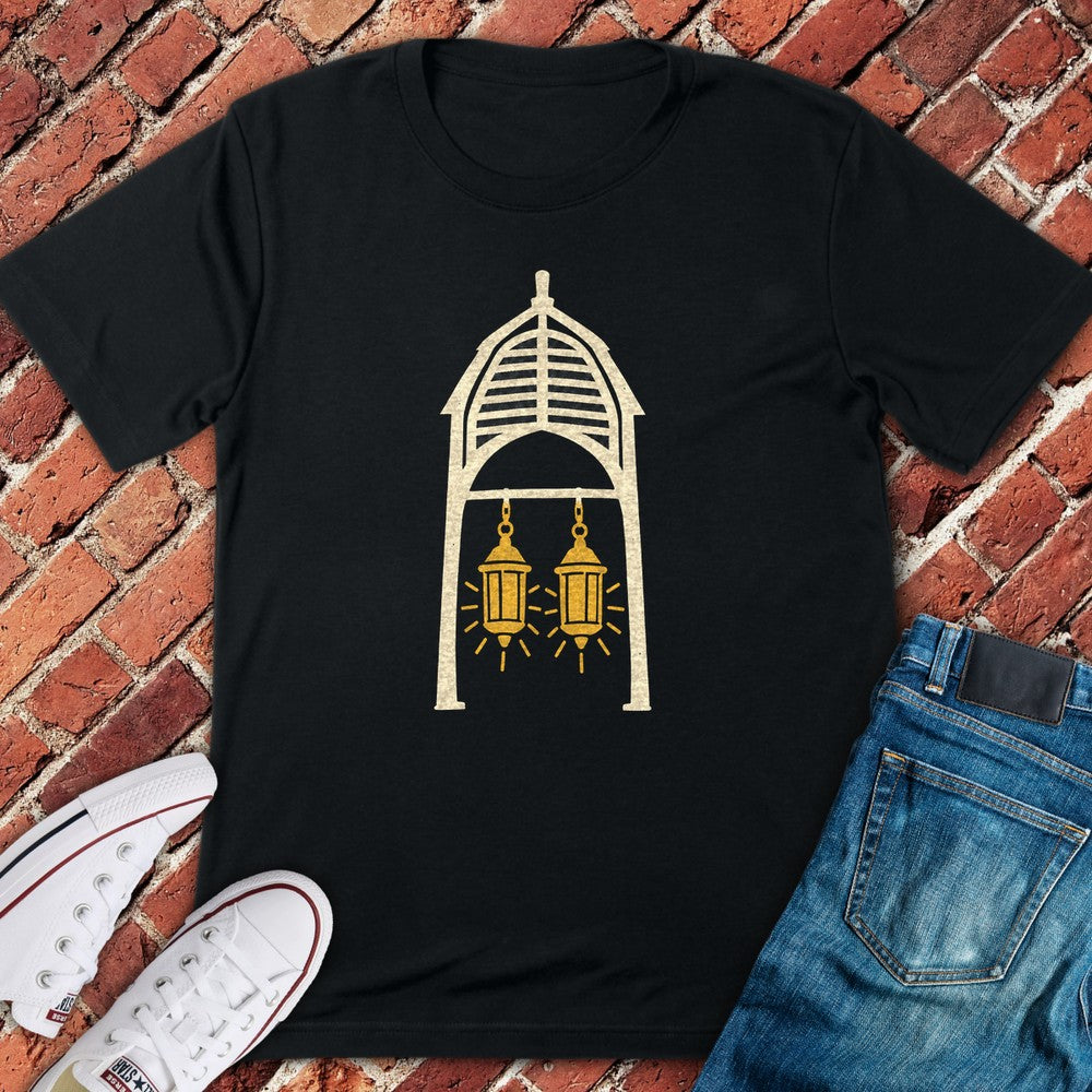 Two Lanterns T-Shirt - Black