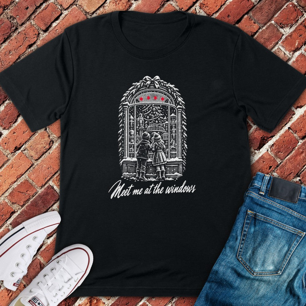 Holiday Windows T-Shirt - Black