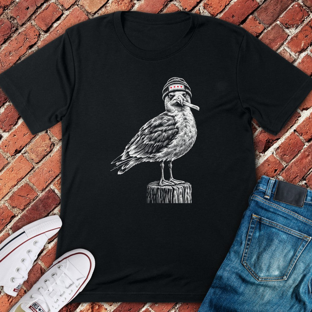 Beanie Gull T-Shirt - Black