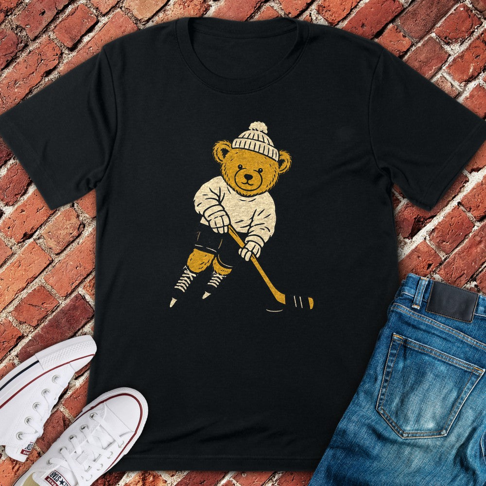 Skating Bear T-Shirt - Black