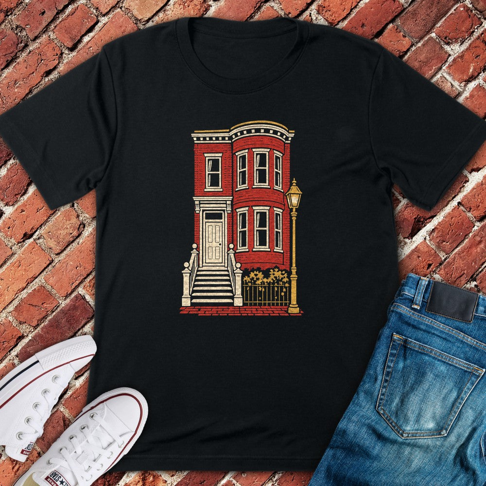Brownstone Stoop T-Shirt - Black