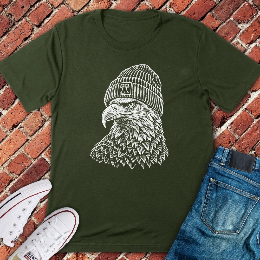 Beanie Eagle T-Shirt - Military Green