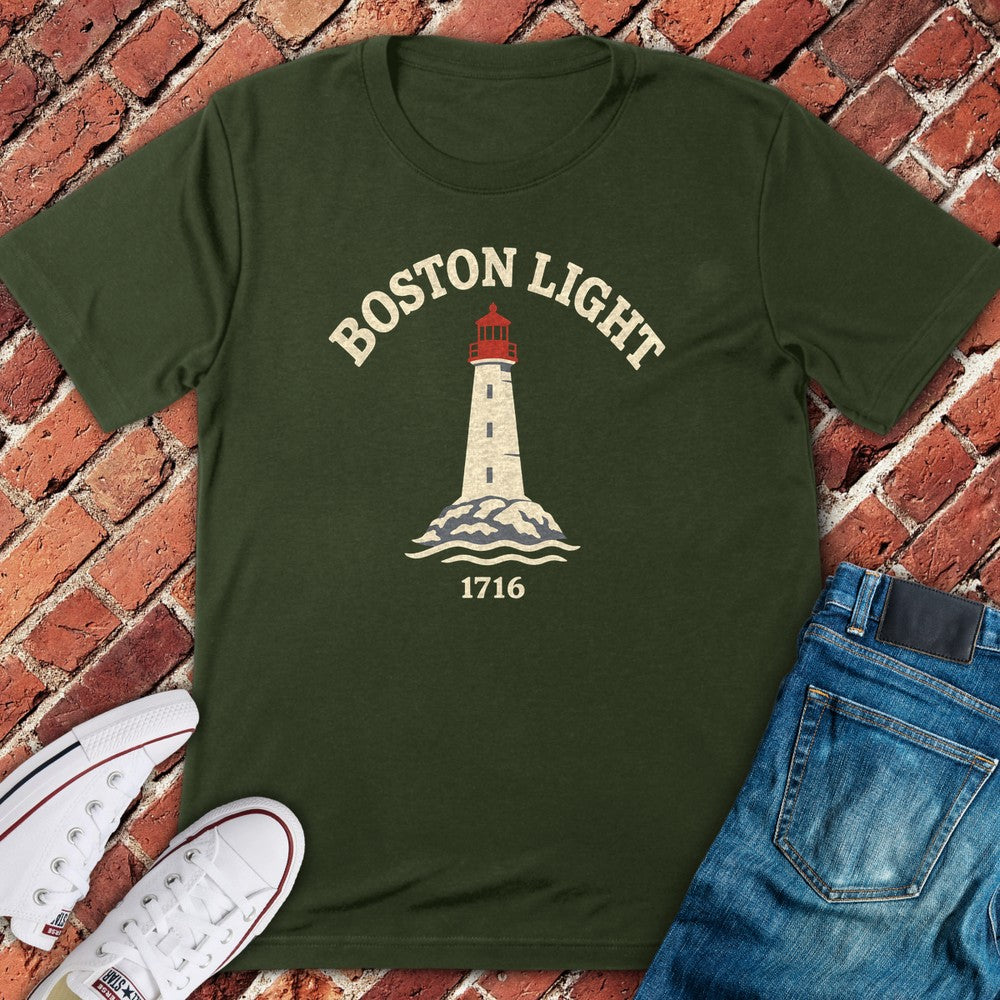 Boston Light T-Shirt - Military Green