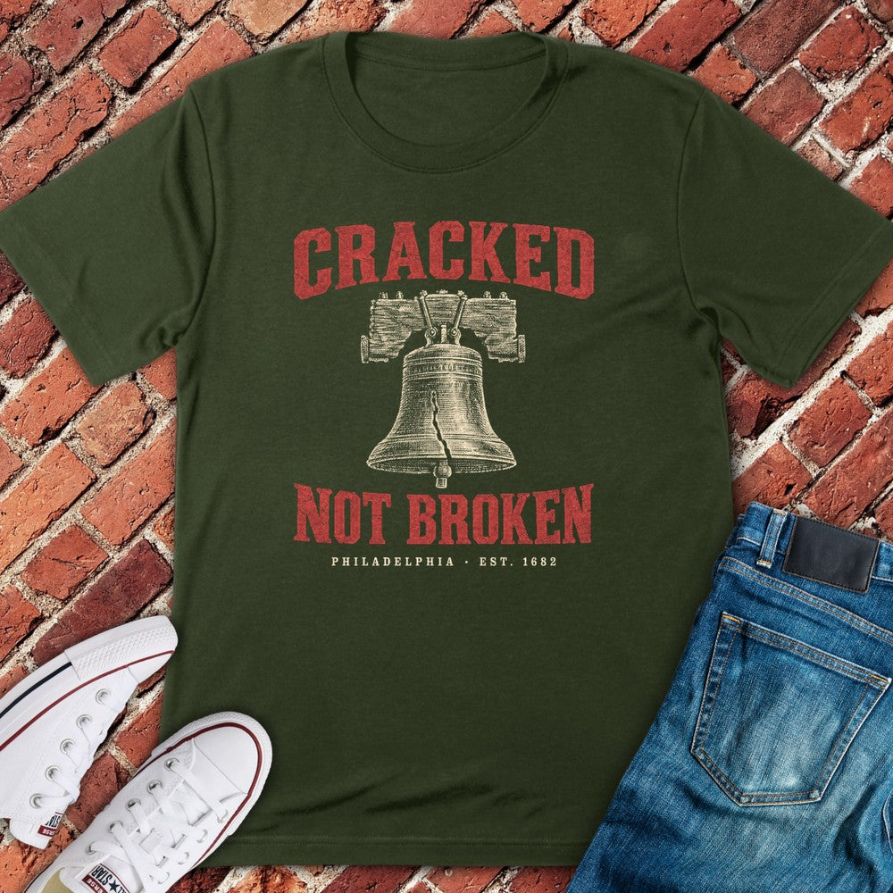 Cracked Bell T-Shirt - Military Green