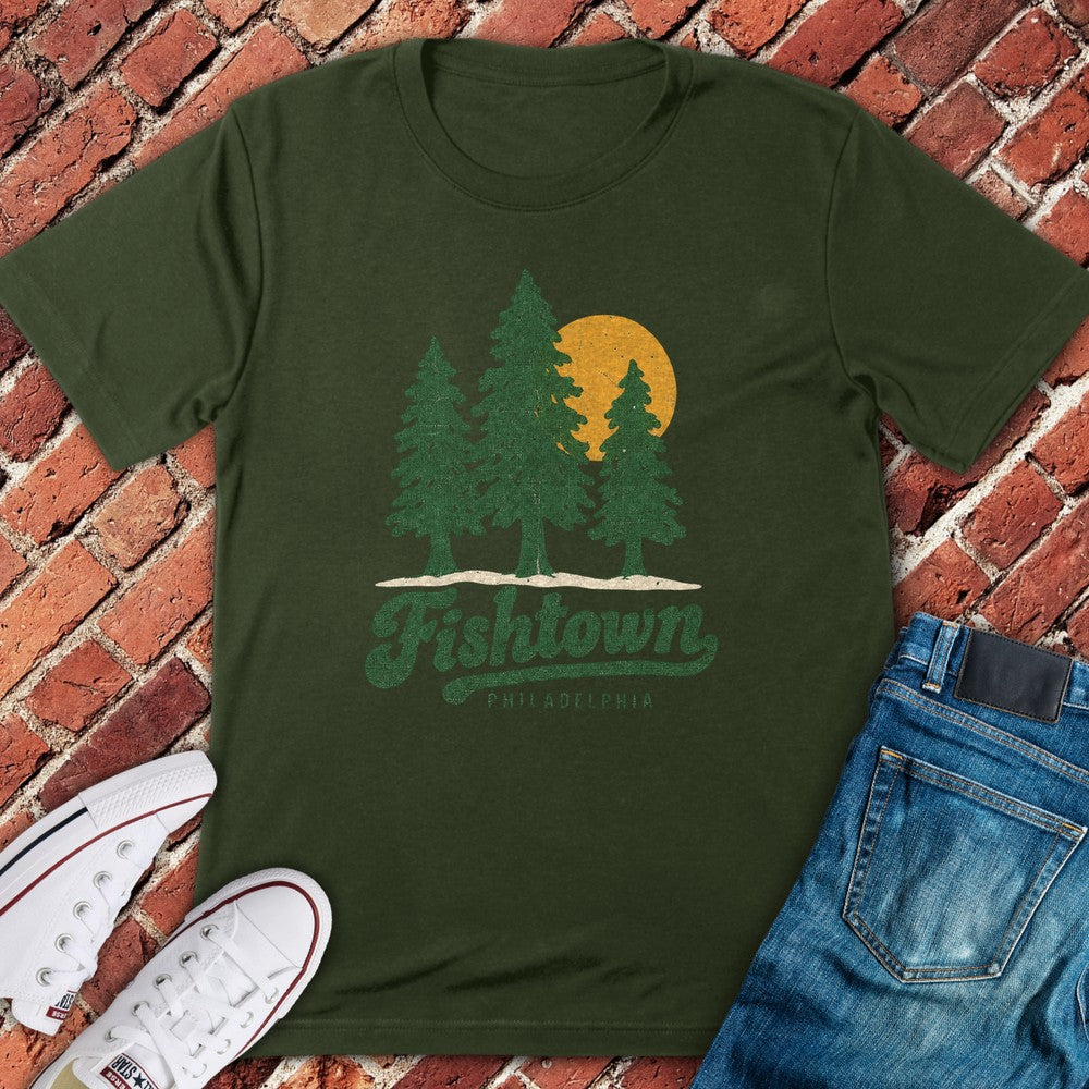 Fishtown Pines T-Shirt - Military Green