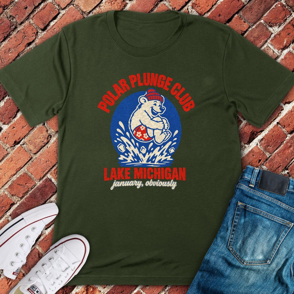 Polar Plunge T-Shirt - Military Green