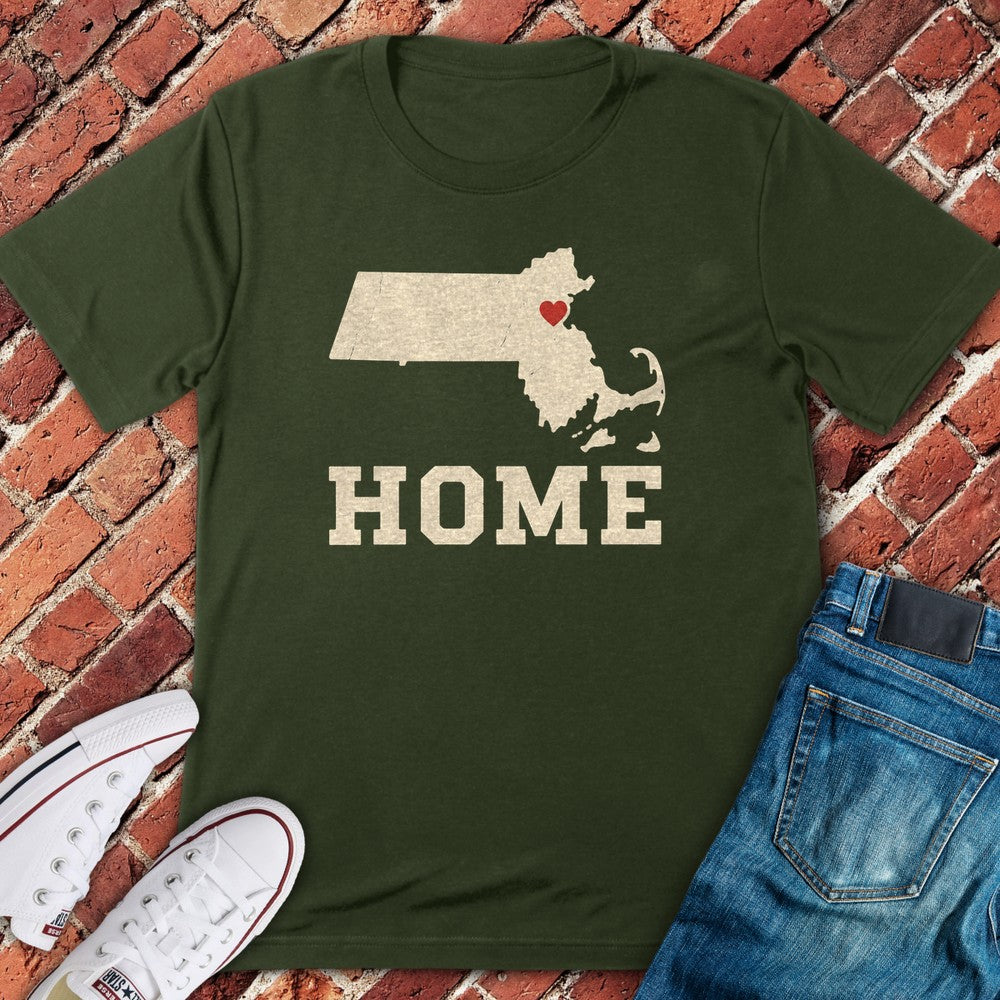 Mass Home T-Shirt - Military Green