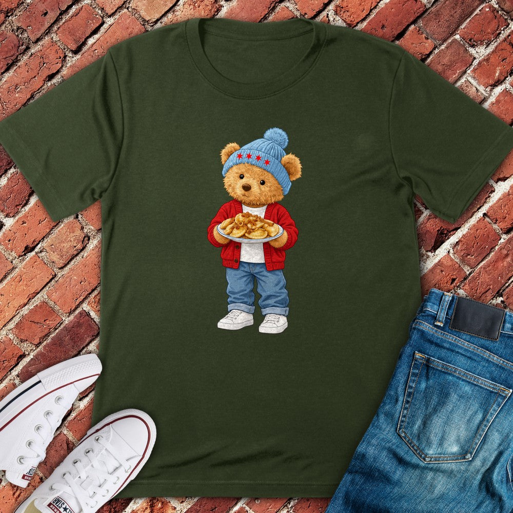 Pierogi Teddy T-Shirt - Military Green