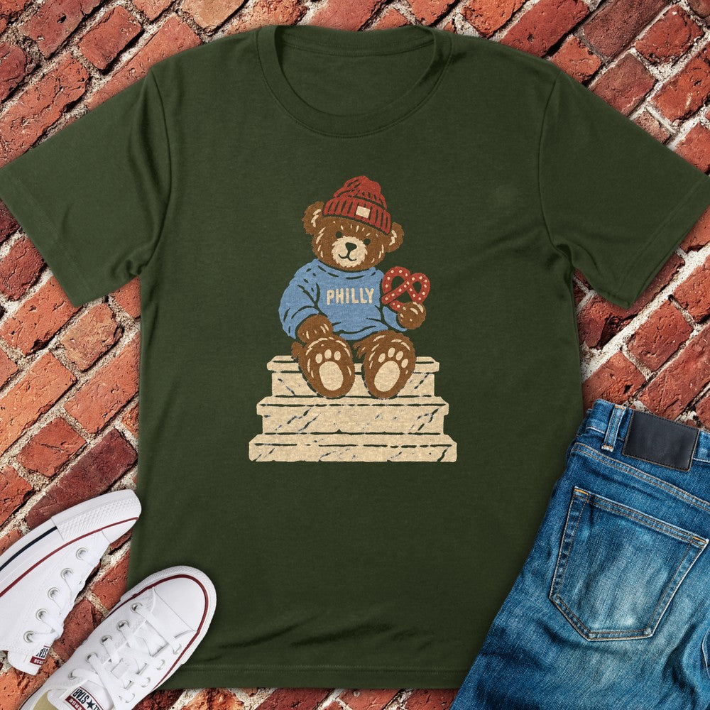 Stoop Teddy T-Shirt - Military Green