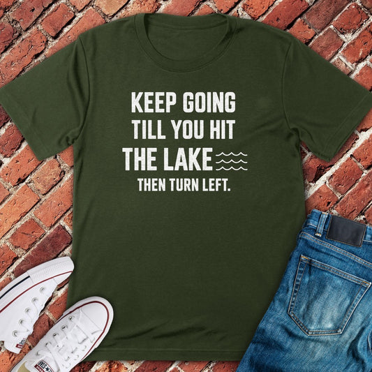Turn Left T-Shirt - Military Green