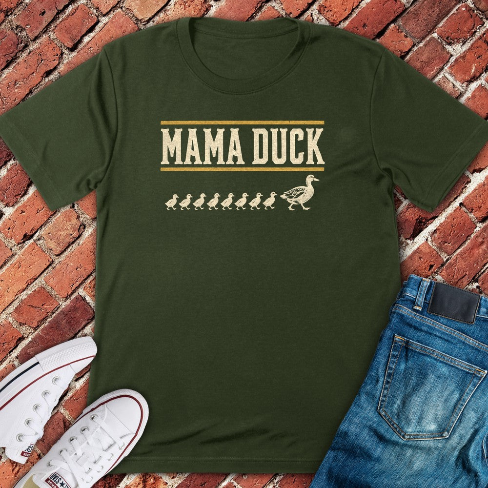 Mama Duck T-Shirt - Military Green